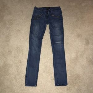 Black Orchid Blue Jeans with Zippers
